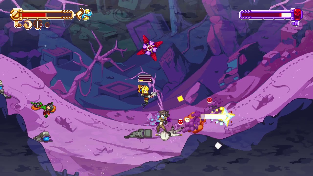 Iconoclasts Robin vs Agent Black fight, with a twist