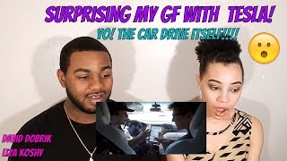 Couple Reaction to SURPRISING MY GIRLFRIEND WITH A NEW TESLA!