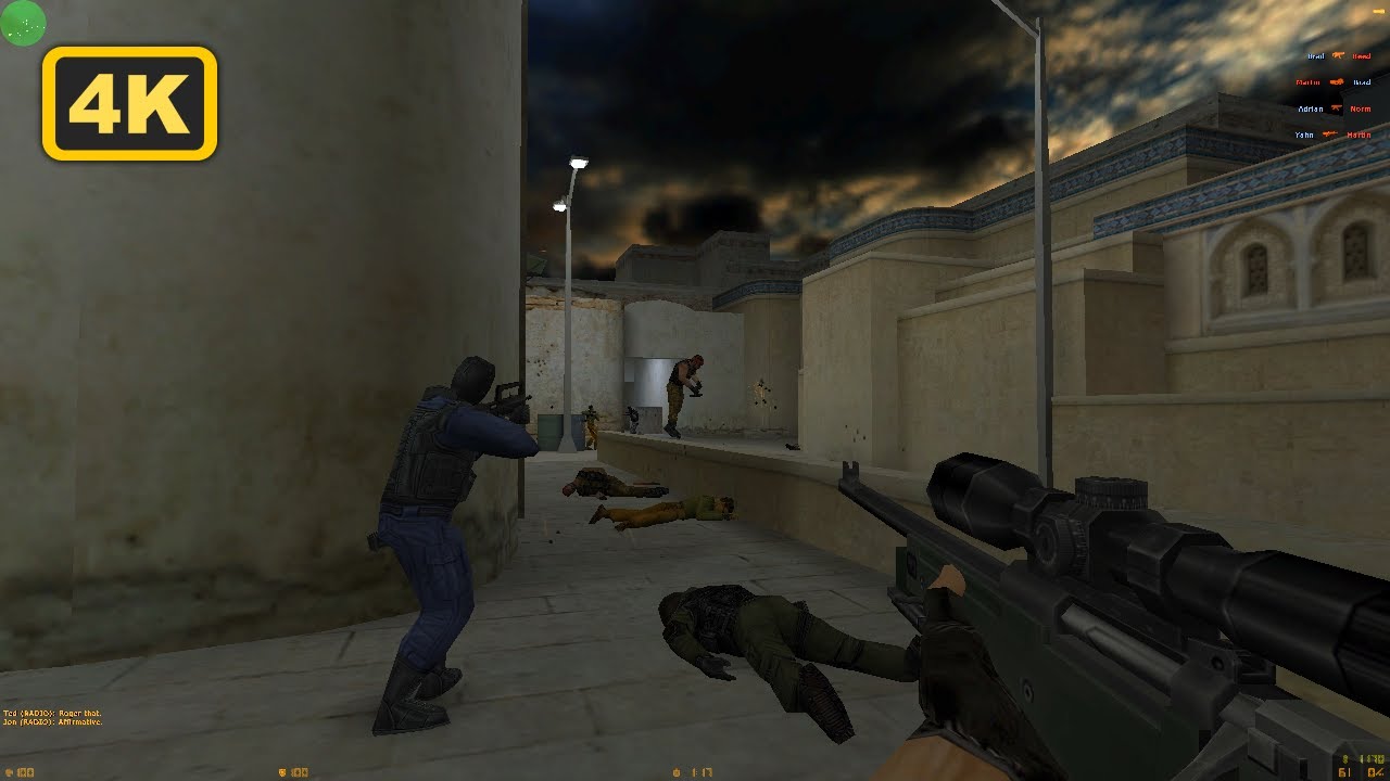 🌙 CS 1.6 Nostalgia – Dust2 Night GO Edition [No Commentary | 4K 60FPS ...