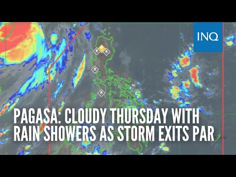 Pagasa: Cloudy Thursday with rain showers as storm exits PAR