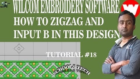 Wilcom In Hindi English How to use Zigzag  And Input B And Their Effect Tutorial #18