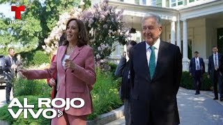 Llegada del presidente de México Andrés Manuel López Obrador a la Casa Blanca I Al Rojo Vivo