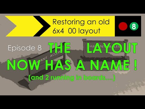 Restoring an old 6x4 layout - Episode 8 The station now has a name and 2 running in boards!