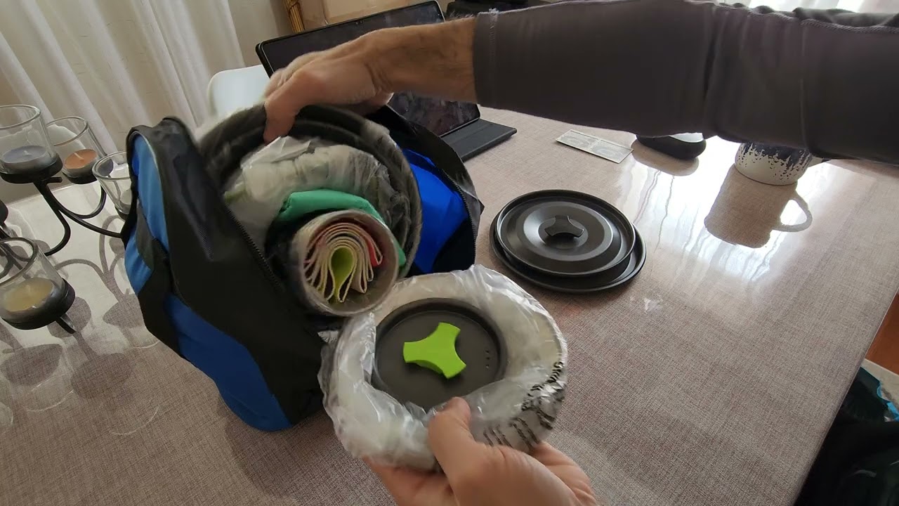 Odoland 29pcs Camping Cookware Mess Kit, Non-Stick Lightweight