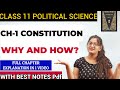 Constitution why and how class 11