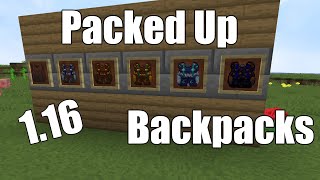 MOCHILAS EPICAS PARA MINECRAFT ! | Packed Up Backpacks | Minecraft 1.16 MODS
