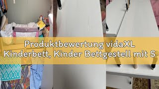 Produktbewertung vidaXL Kinderbett, Kinder Bettgestell mit Schubladen, Hausbett für Kleinkinder ab 4