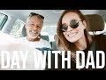 day in my life | day with dad, invisalign, movie room tour