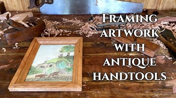 Making a picture frame with hand tools