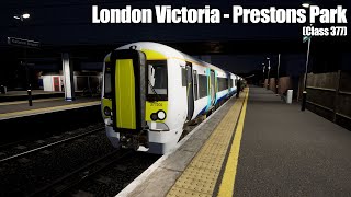 Driving A Class 377 From London Victoria To Preston's Park!!