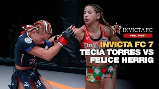 Full Fight | Tecia Torres dominates in match-up against Felice Herrig | Invicta FC 7