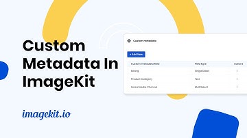 Using Custom metadata to organize assets | Digital asset management | ImageKit