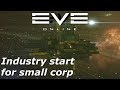 EVE Online - starting industry as a small corporation