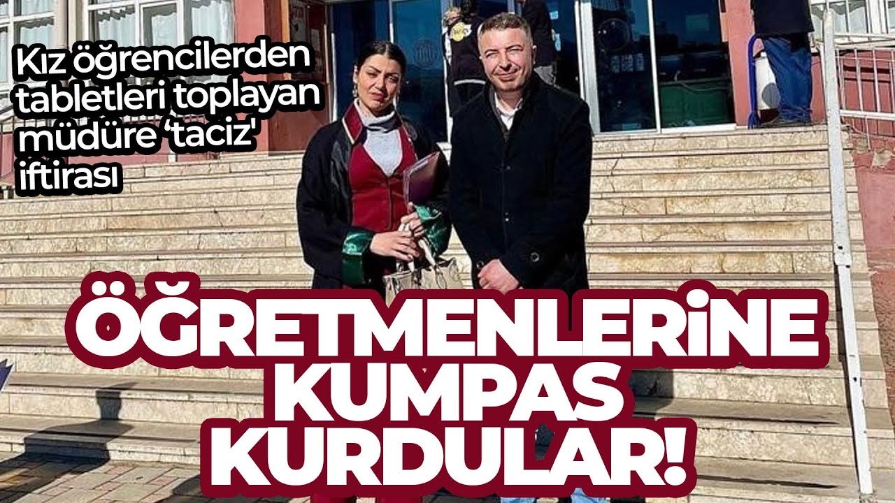 Kız öğrencilerden tabletleri toplayan müdüre ‘taciz’ iftirası