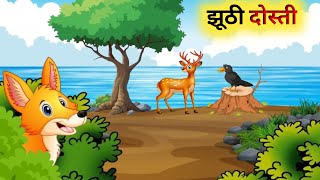 एक झूठे दोस्त की कहानी // Panchatantra Ki Kahani // Hindi Cartoon