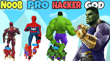 NOOB vs GOD in Heroes Assemble