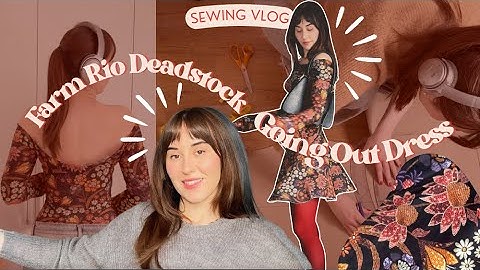 Sewing Off-Shoulder Dress with Farm Rio Deadstock Fabric | Teddy Blake Styling | ThrillsandStitches