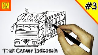 Cara Menggambar Truk Canter dengan Mudah - Part 3