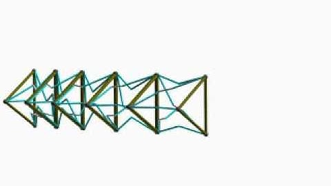 Self-Unfolded Space Truss: Universal Mechanism Demo