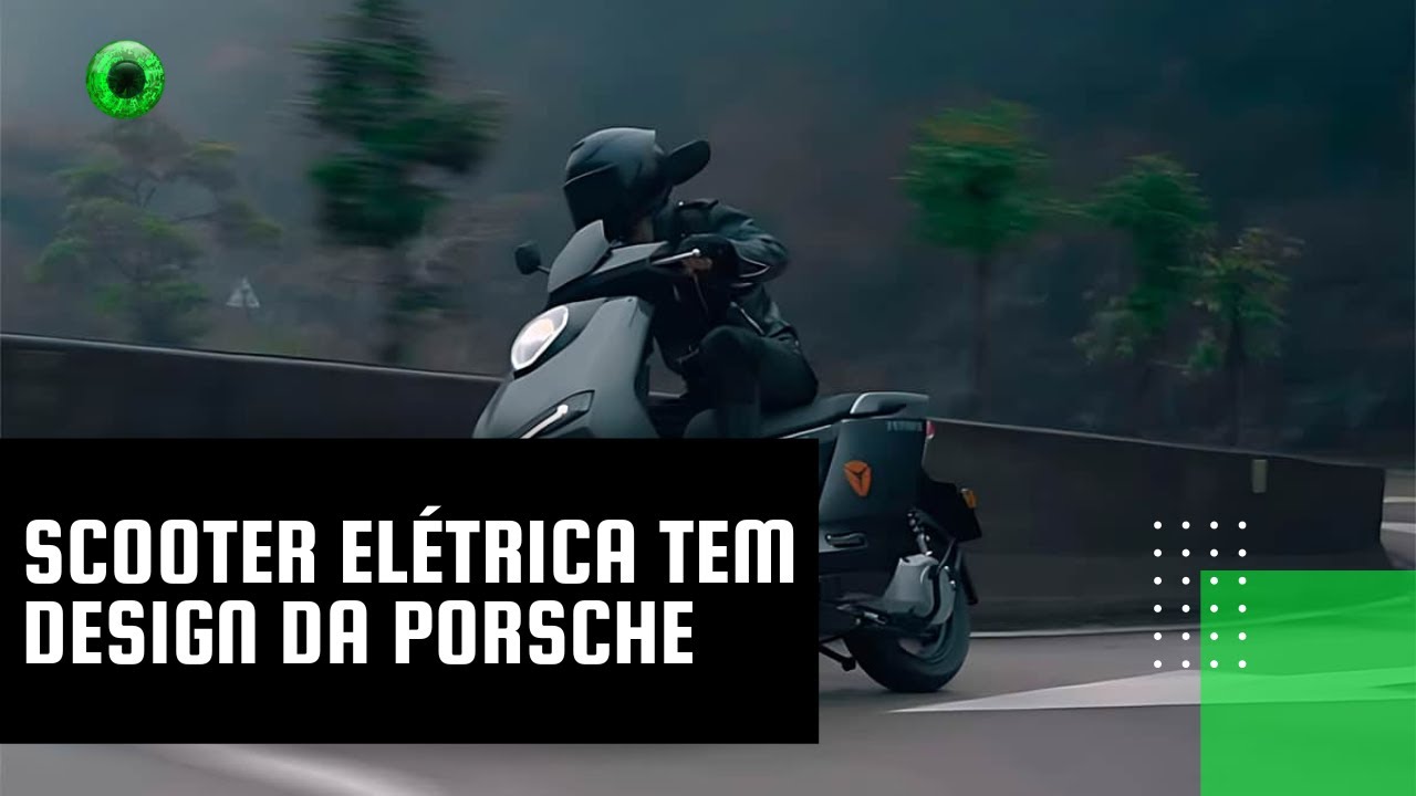 Scooter elétrica tem design da Porsche