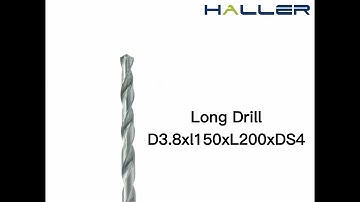 Small Hole Diameter Deep Hole Drill | HALLER-M3, 5 Axis CNC Grinding Machine