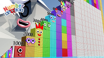 Looking for Numberblocks Step Squad ZERO to 10 vs 1000 to 20,000 HUGE Standing Tall Numbers Pattern