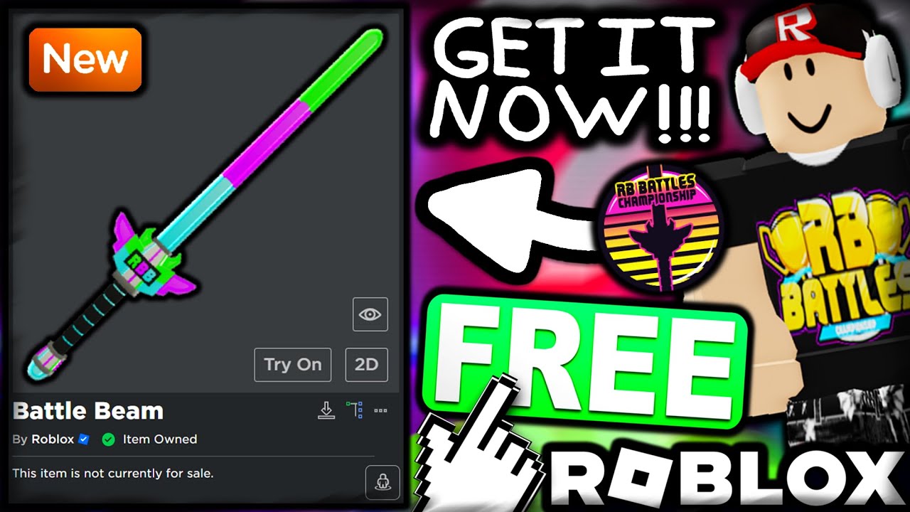 How to get Battle Beam item in Roblox for free