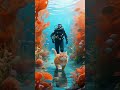 The big cat is shopping in the sea with his little brother #cat #funny