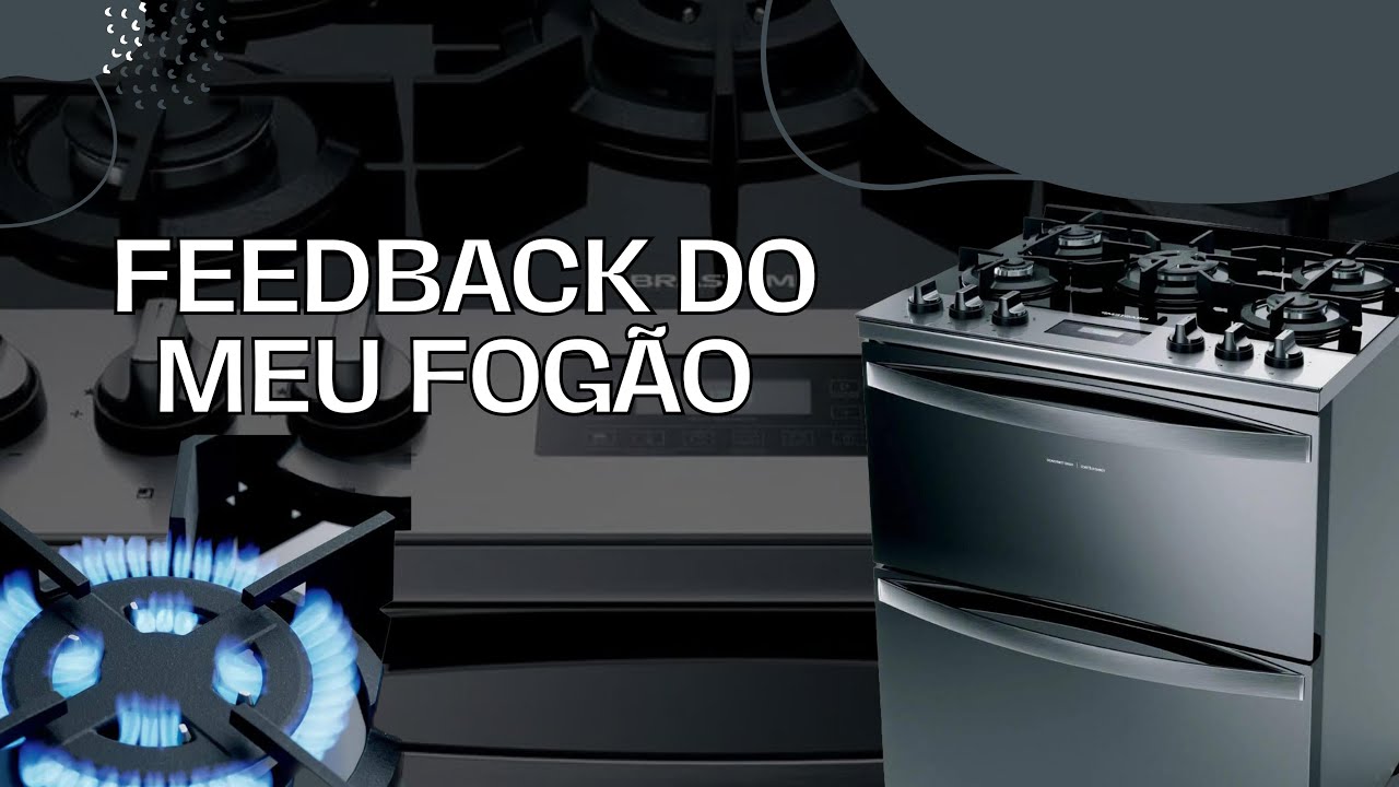 Resenha/Feedback quase 3 anos Fogão Brastemp com mesa de vidro e duplo forno BFD5VCR