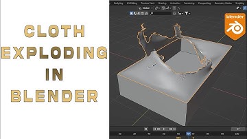 How to explode a cloth in blender | Cloth animation