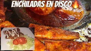 ENCHILADAS ROJAS EN DISCO!    |RECETA|