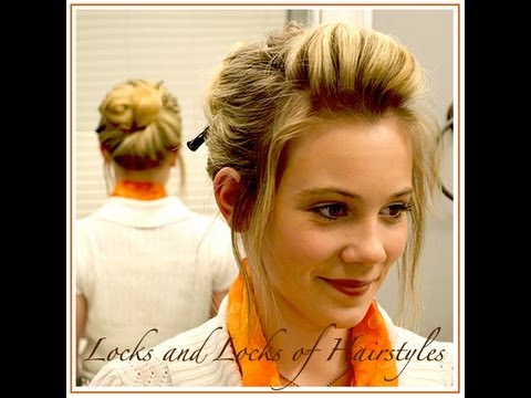 9 quick EASY  PRETTY CHOPSTICK updos hairstyle howto tutorial   Vintagious  YouTube