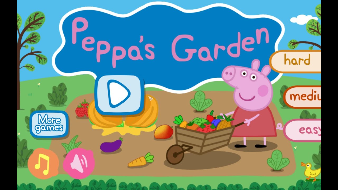 Peppa Pig's Garden Part 1 best iPad app demos for kids Philip YouTube