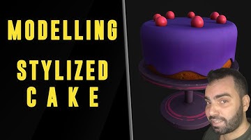 How to Make Stylized Cake - Autodesk Maya - Substance Painter - Substance Designer (timelapse)