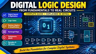 Mastering Digital Logic Design: Complete Fundamental, Gates, Boolean Algebra, K-Maps, MUX & Decoders
