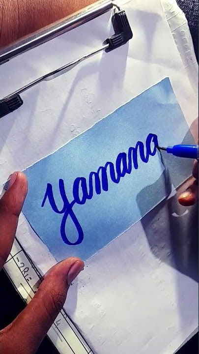 yamana....#calligraphy#shorts#art#youtube#gsbrand#brushpen#indian#writing#love#yamana