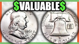 90% SILVER FRANKLIN HALF DOLLAR COINS THAT ARE WORTH MONEY!!
