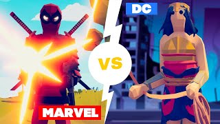 Totally Accurate Battle Simulator - MARVEL против DC в TABS, ВСЕ ГЕРОИ в ТАБС