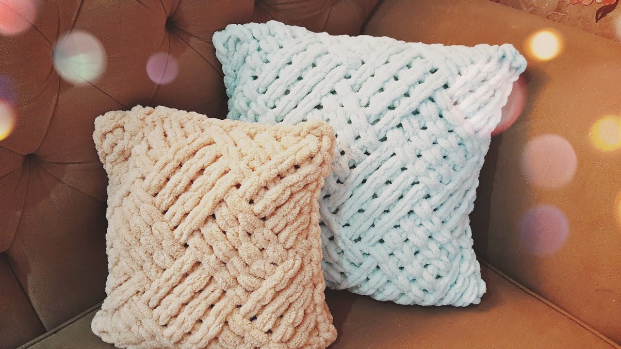 خداديه بخيط البافى 🧶 مع باترون واضح وسهل التنفيذ/puffy  yarn