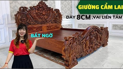 Độc nhất vô nhị ! Giường ngủ CẨM LAI  kết hợp phong cách hoàng gia !!