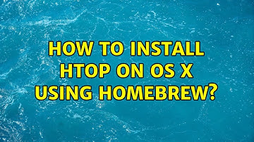 How to install htop on OS X using Homebrew?