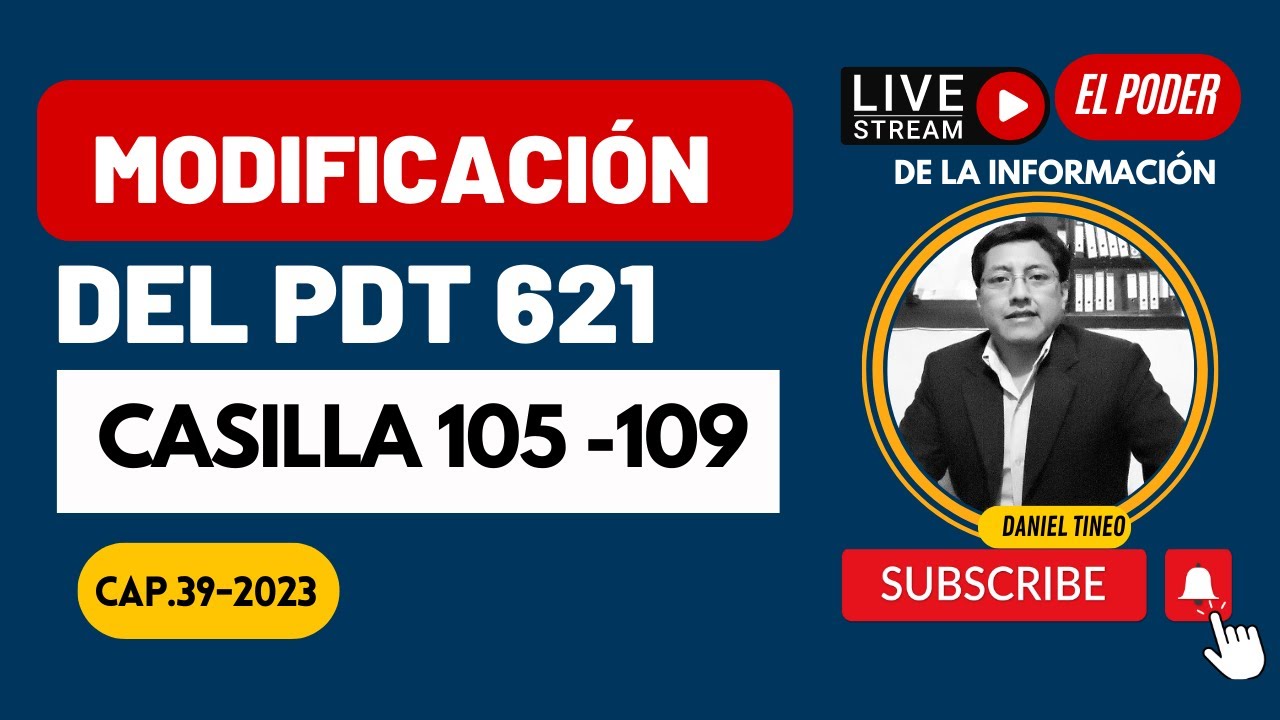 Modificaciones Formulario virtual N°0621 IGV–Renta 2023