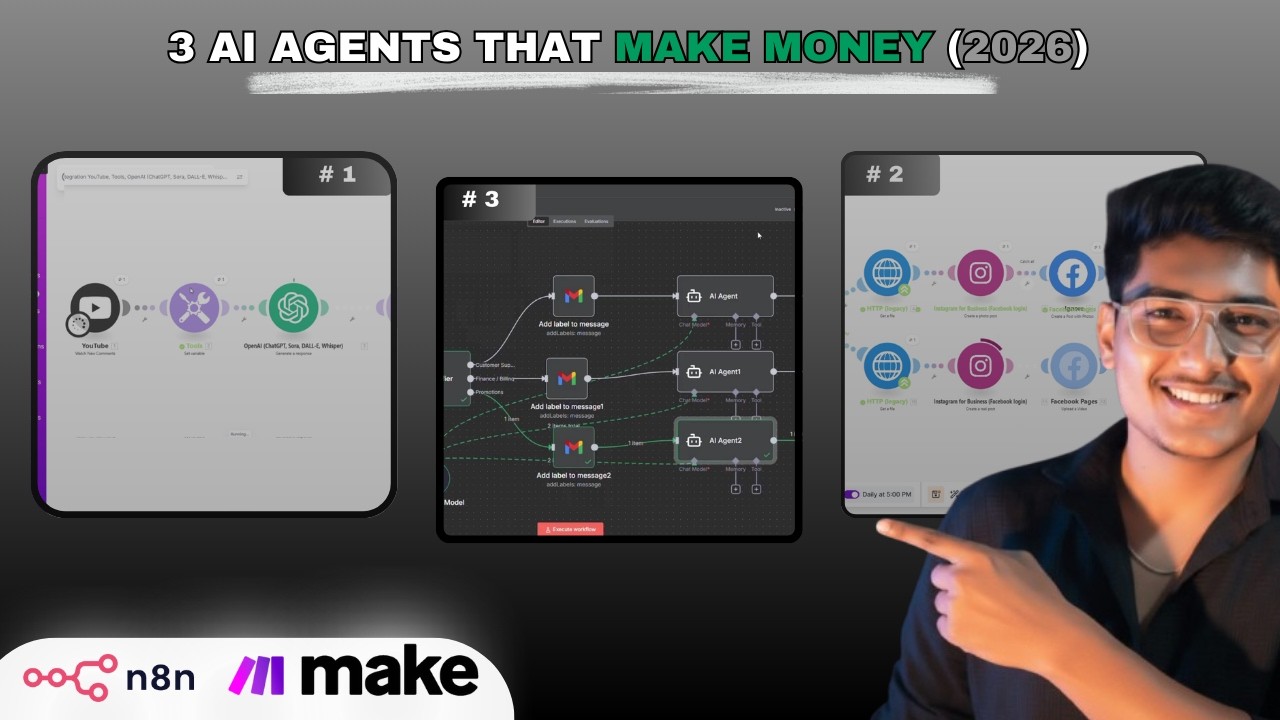 Top 3 AI Agents That Make Money | Must-Have Automations for Creators ...