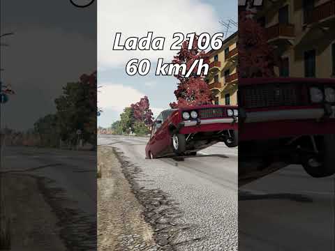 Lada 2106 против ямы! 💥🚘 #short #shorts #beamngdrive