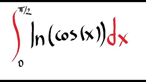 int(ln(cos(x)) from 0 to pi/2