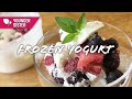 超簡単【フローズンヨーグルトの作り方】ヨーグルトのシャーベットアイス How to make frozen yogurt＜KITCHEN TANAKA 妹レシピ＞