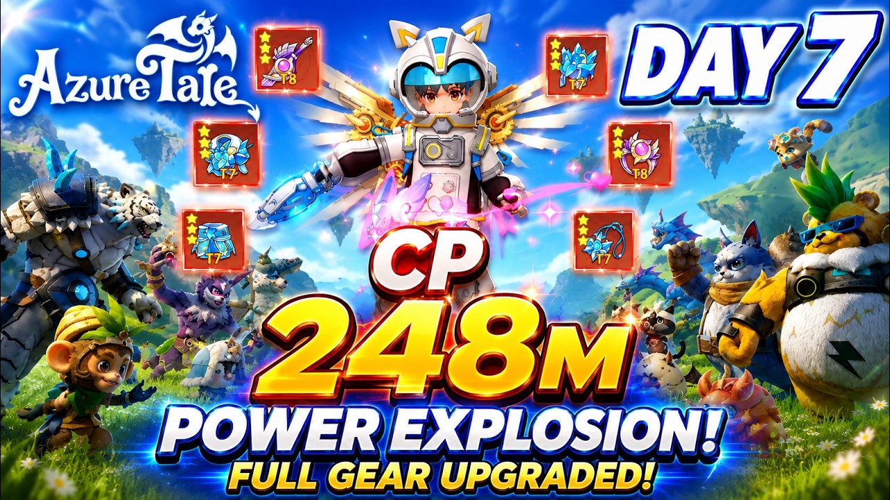 Azure Tale Day 6 – 248M CP Daily Progress & Gameplay - YouTube