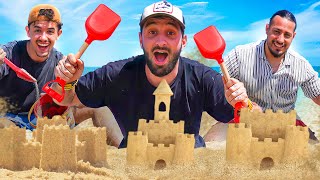 QUI CONSTRUIT LE MEILLEUR CHÂTEAU DE SABLE   ft @AntoineDelp,  @natdailyofficiel