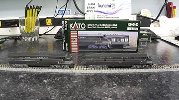 N Scale Kato NYC 20th Century E7A-A with SoundTraxx Tsunami 2 TSU-KN1 Install Demo