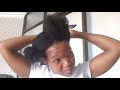 Detangling natural hair with Kwanele Optimal Detangler brush